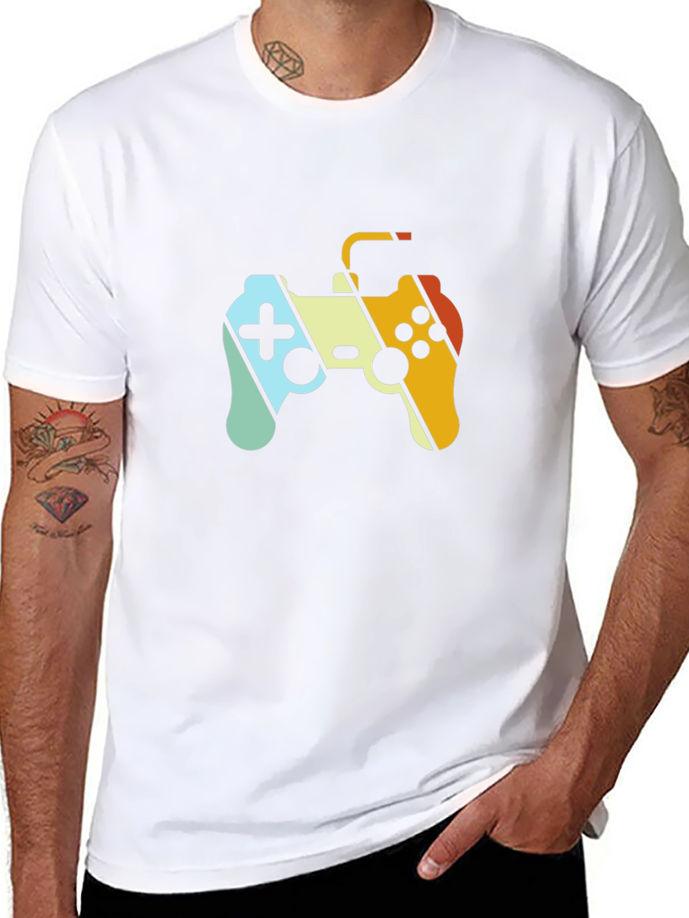 Retro Gaming Controller T-Shirt - Black