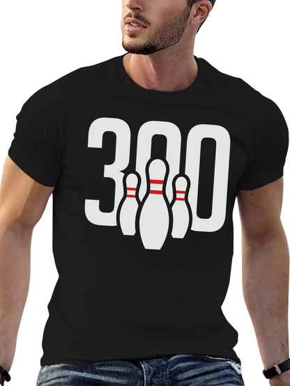 Bowling 300 Strike Black T-Shirt