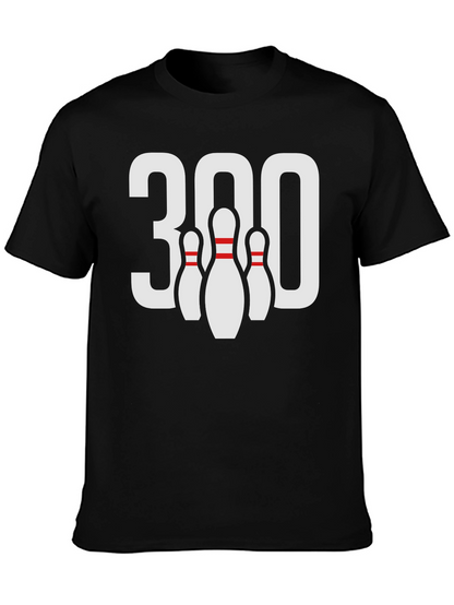 Bowling 300 Strike Black T-Shirt