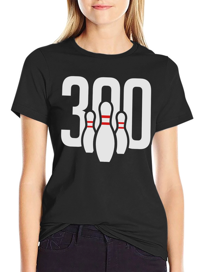 Bowling 300 Strike Black T-Shirt