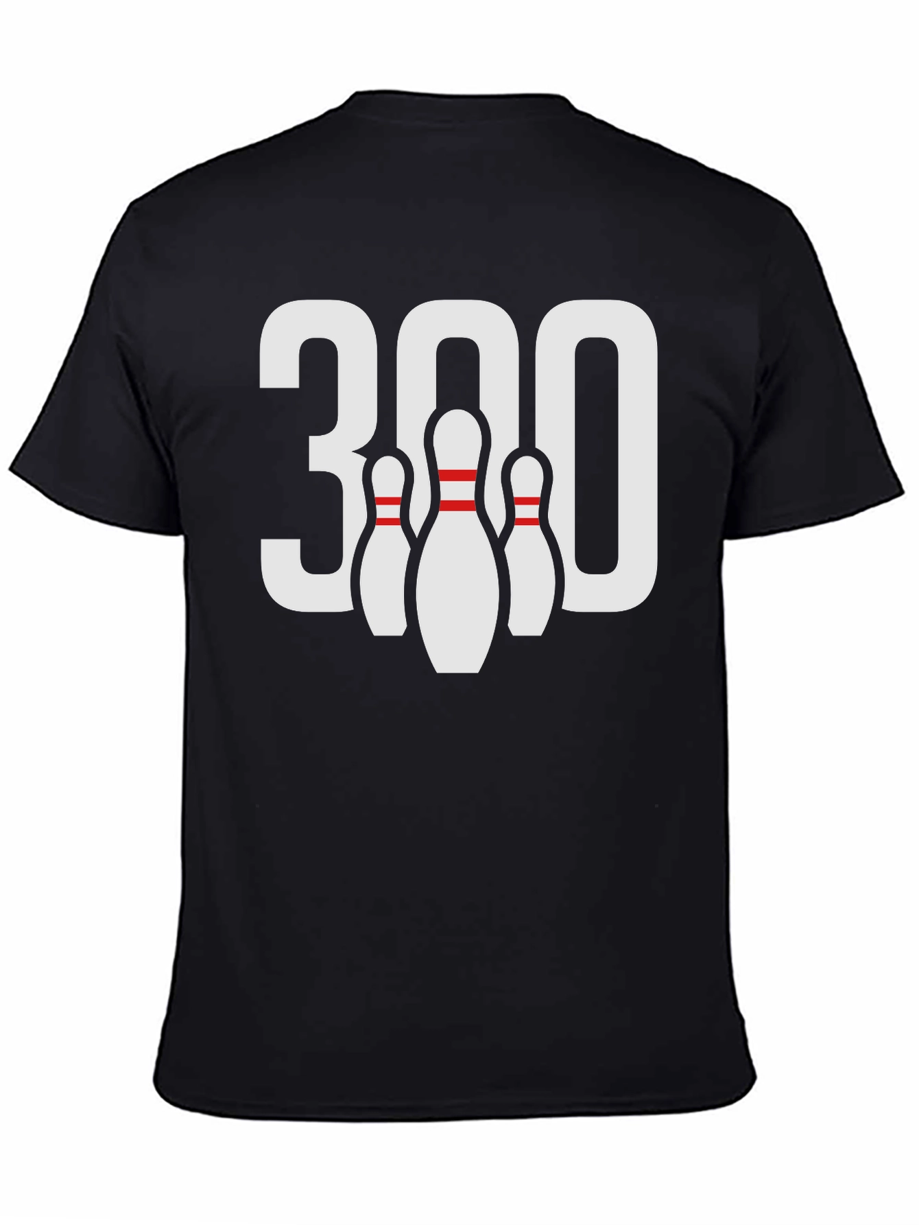 Bowling 300 Strike Black T-Shirt