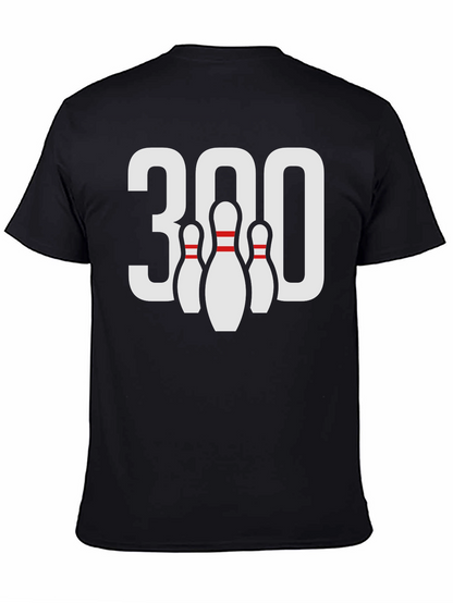 Bowling 300 Strike Black T-Shirt