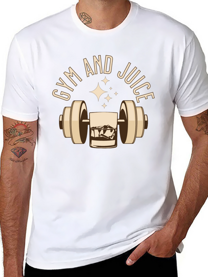 Gym and Juice Graphic Tee - Black