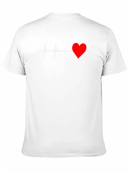 Heartbeat Graphic Tee - Modern Black T-Shirt
