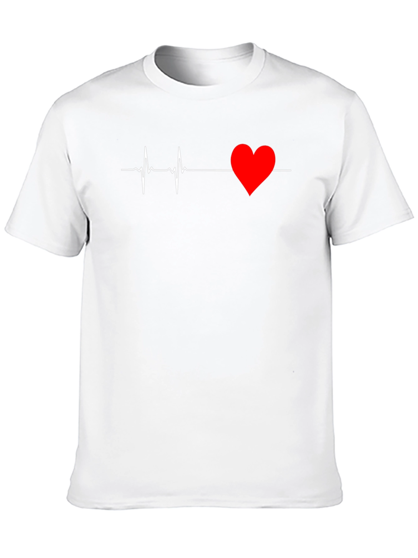 Heartbeat Graphic Tee - Modern Black T-Shirt