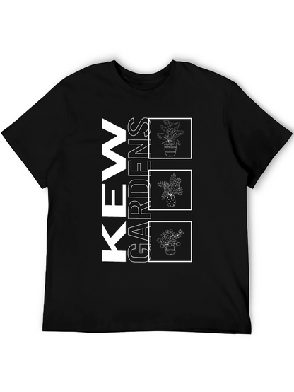 Kew Gardens Plant Graphic Black T-Shirt