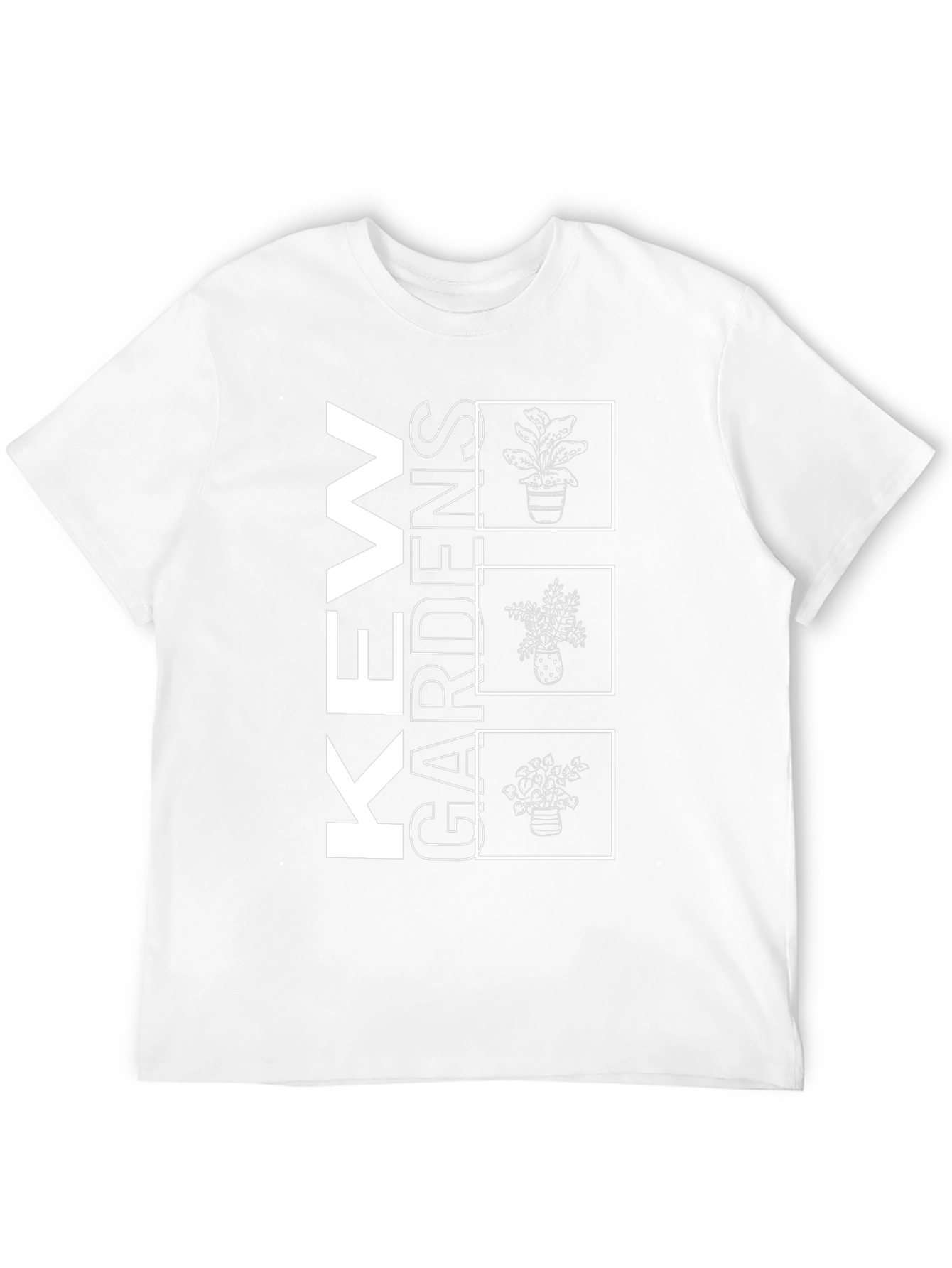 Kew Gardens Plant Graphic Black T-Shirt