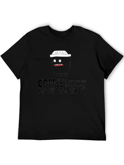 Coffee Shaking Funny Black Graphic Tee