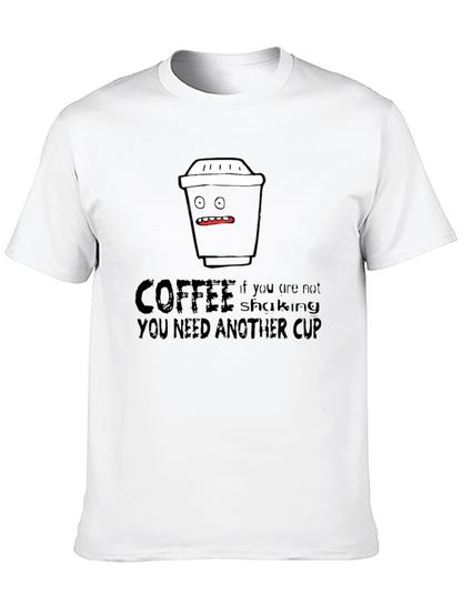 Coffee Shaking Funny Black Graphic Tee