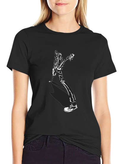 Guitar Player Graphic Tee - Black