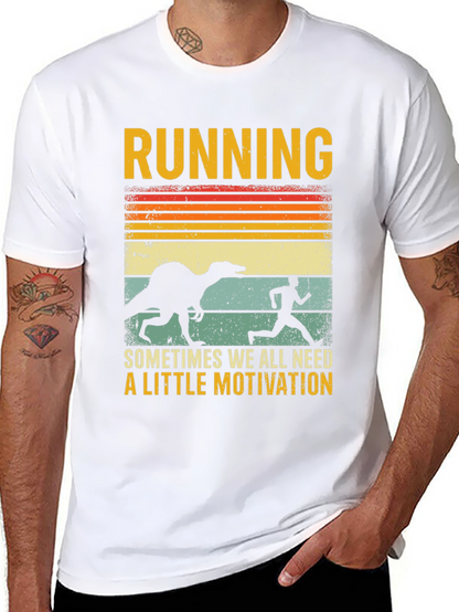 Running Dinosaur T-Shirt: Motivation Guaranteed!