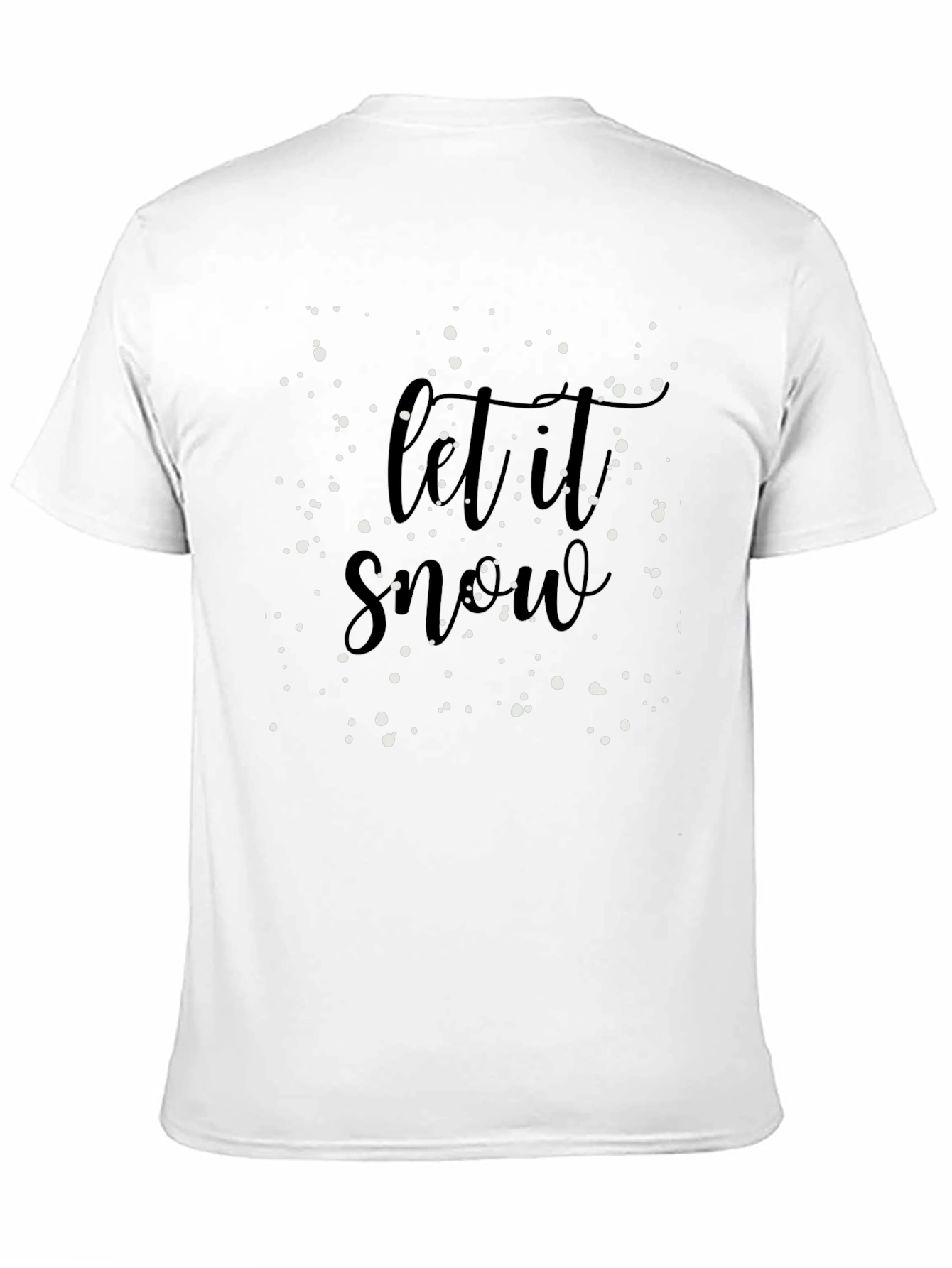 Let It Snow Black Graphic Tee