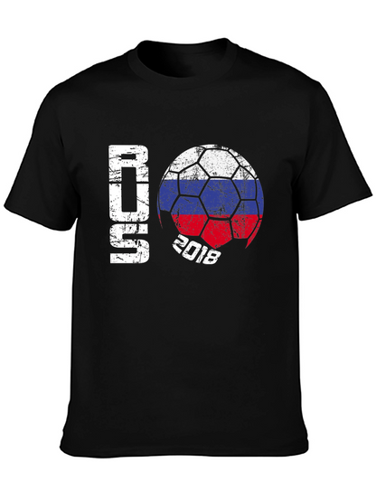 Russia 2018 Soccer T-Shirt - Black