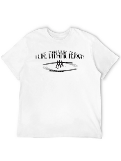 I Like Dynamic Person Black Graphic Tee