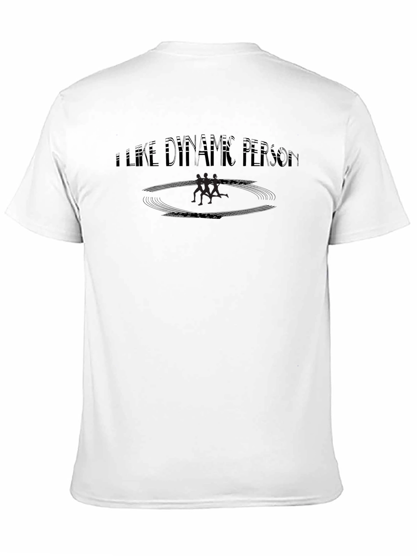 I Like Dynamic Person Black Graphic Tee