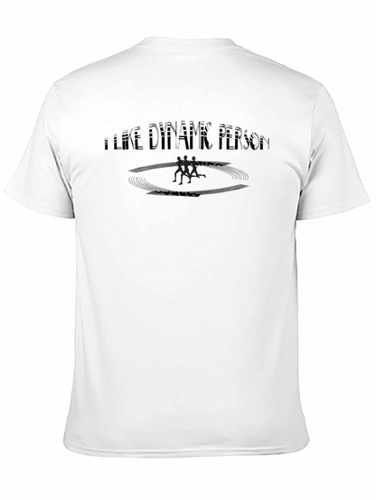 I Like Dynamic Person Black Graphic Tee
