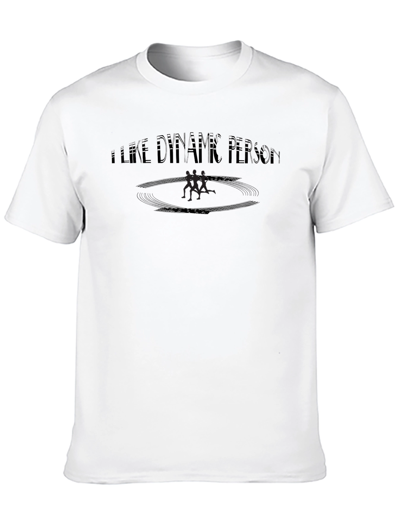 I Like Dynamic Person Black Graphic Tee