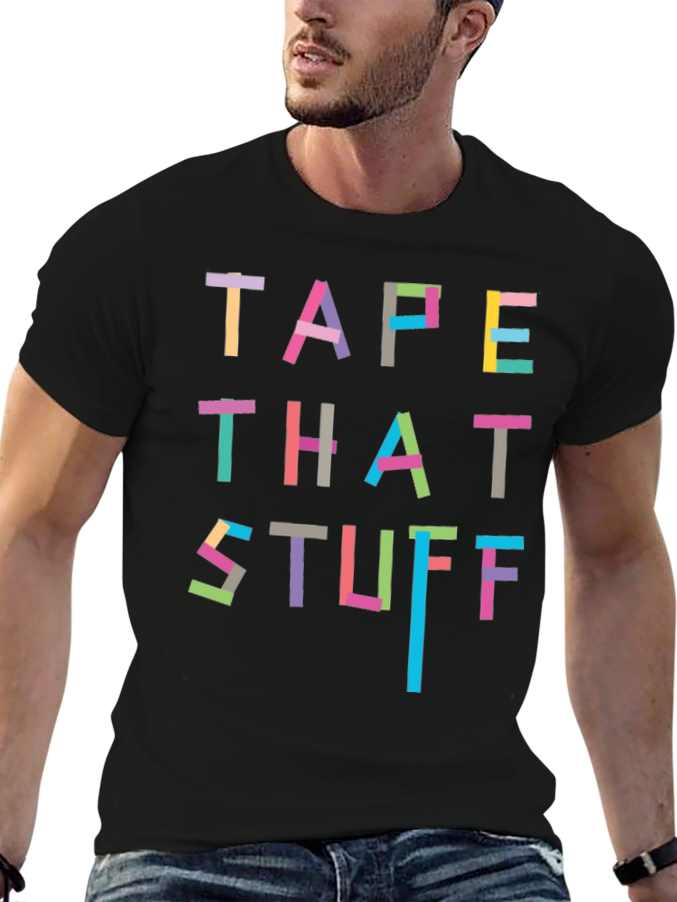 Tape That Stuff T-Shirt - Novelty Graphic Tee