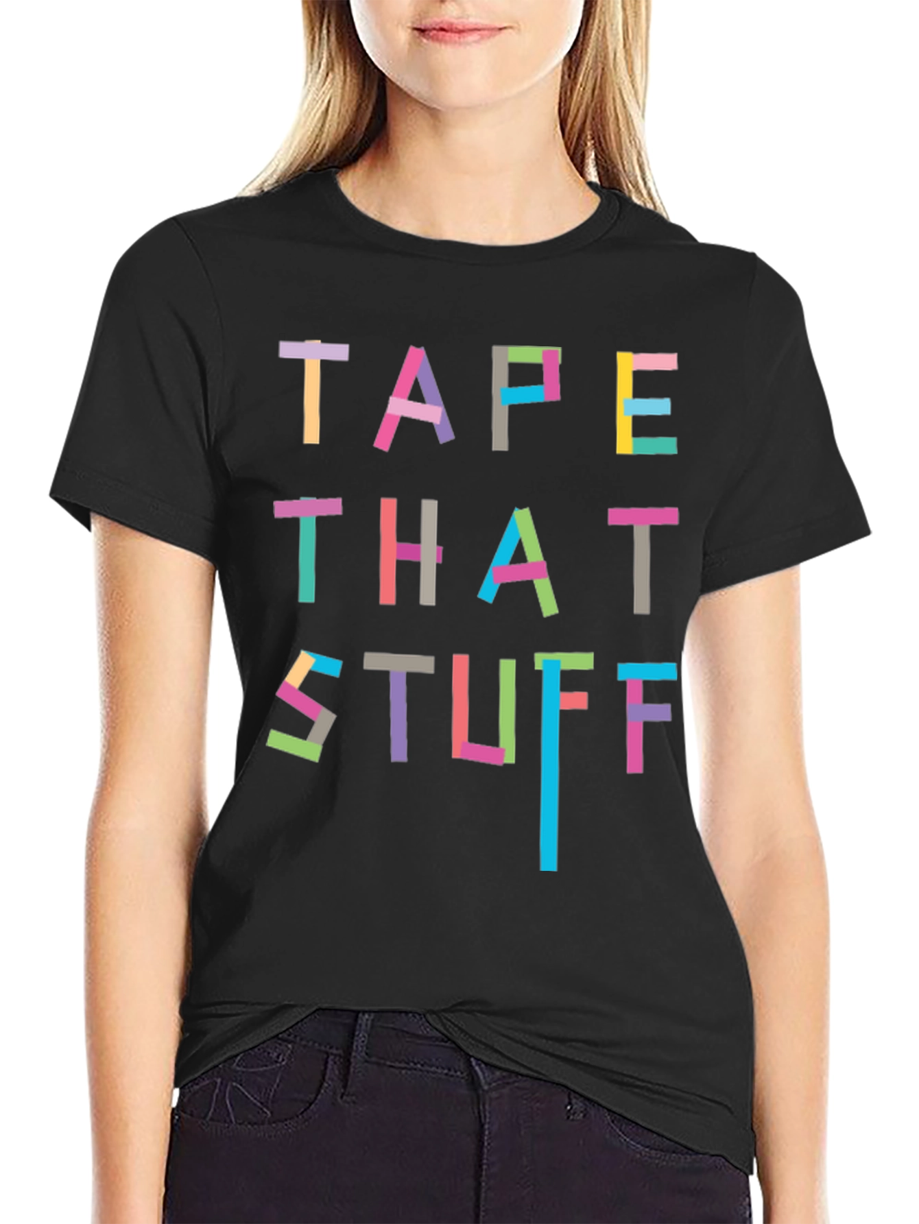 Tape That Stuff T-Shirt - Novelty Graphic Tee