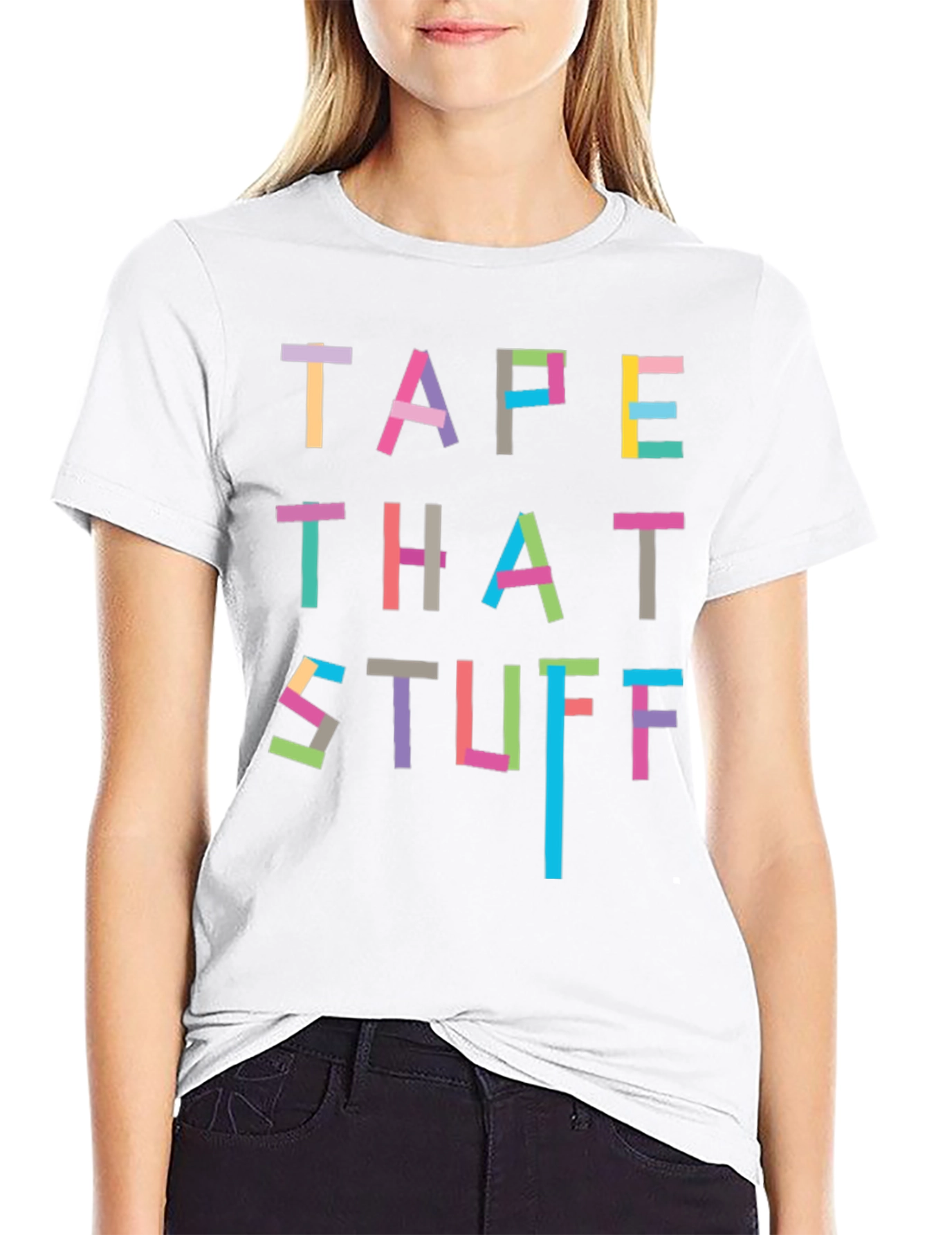 Tape That Stuff T-Shirt - Novelty Graphic Tee
