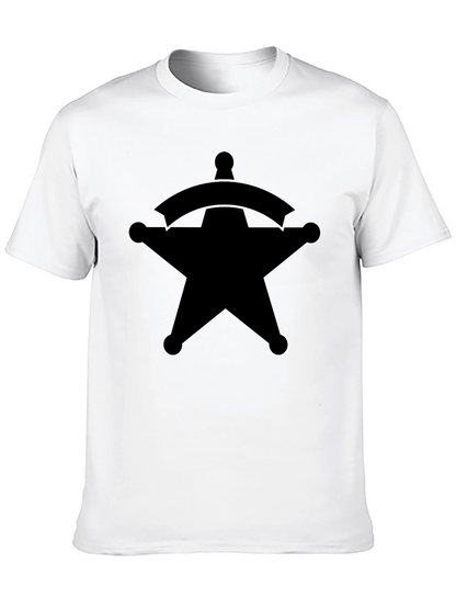 Sheriff Star Graphic Tee - Classic Western Style T-Shirt