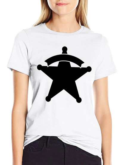 Sheriff Star Graphic Tee - Classic Western Style T-Shirt