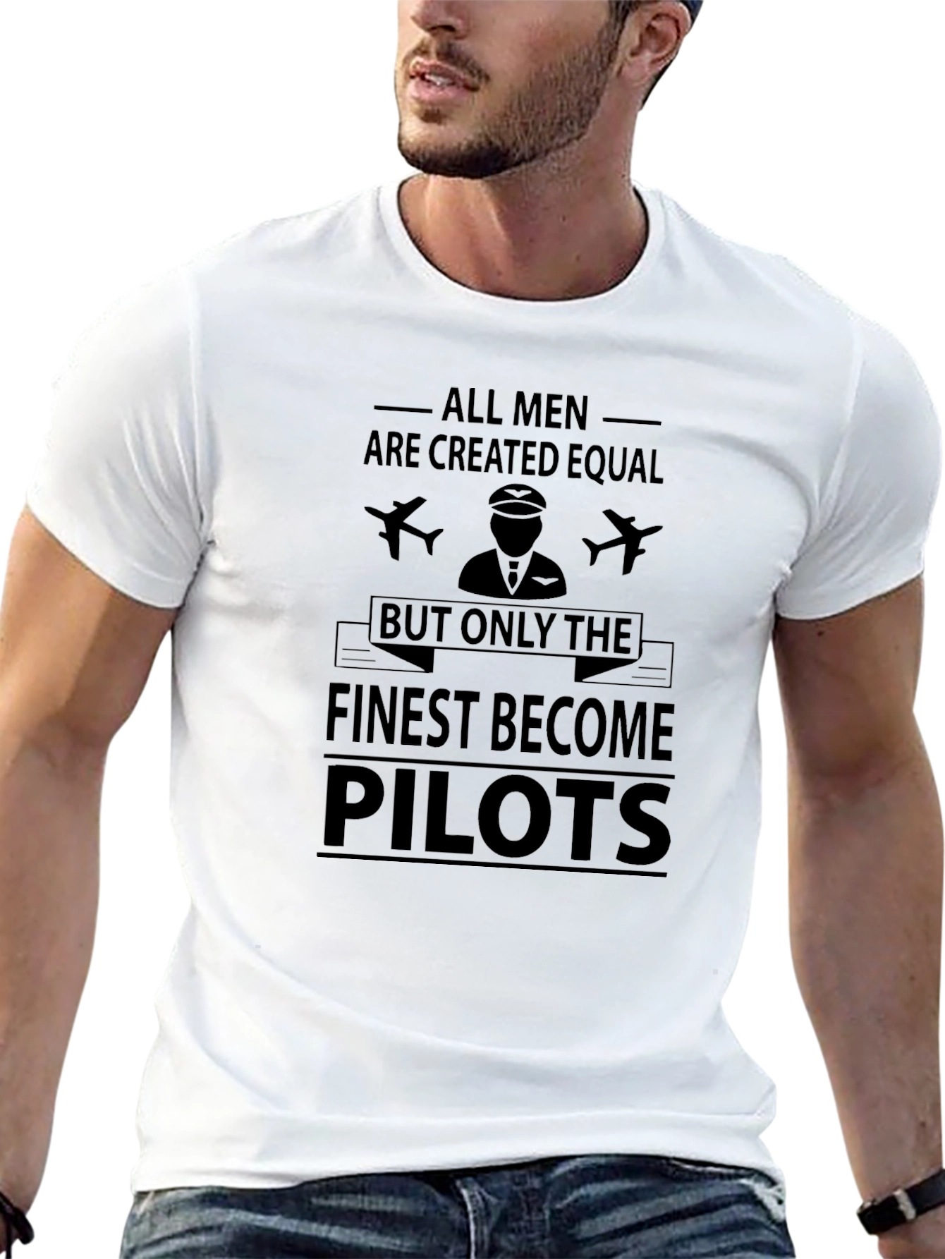 All Men Are Created Equal Pilot T-Shirt