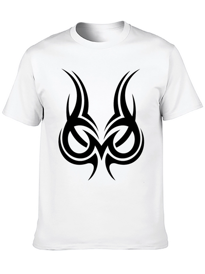 Tribal Tattoo Graphic Tee - Mens Black T-Shirt