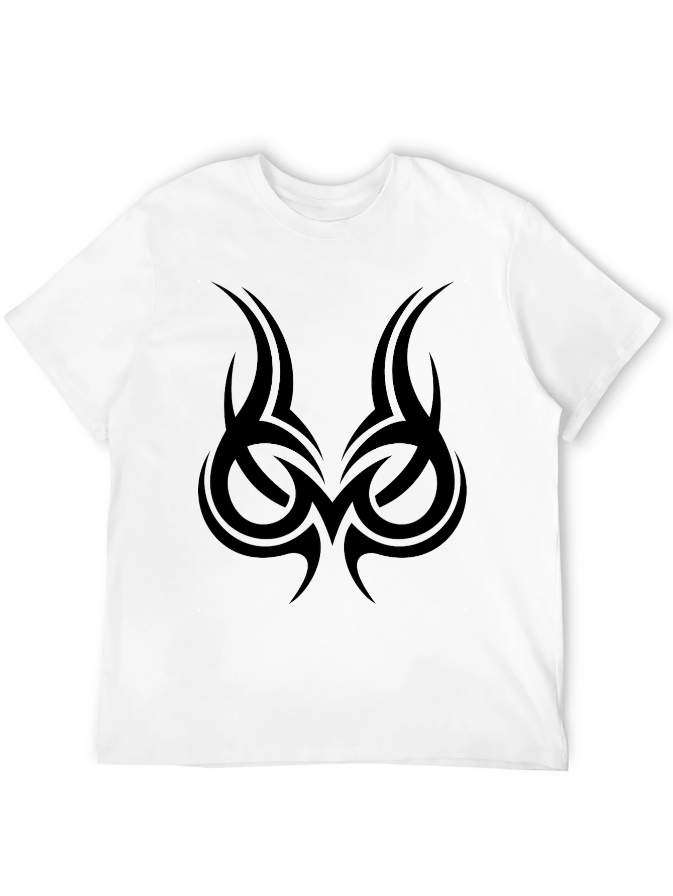 Tribal Tattoo Graphic Tee - Mens Black T-Shirt