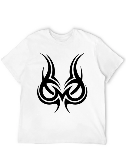 Tribal Tattoo Graphic Tee - Mens Black T-Shirt