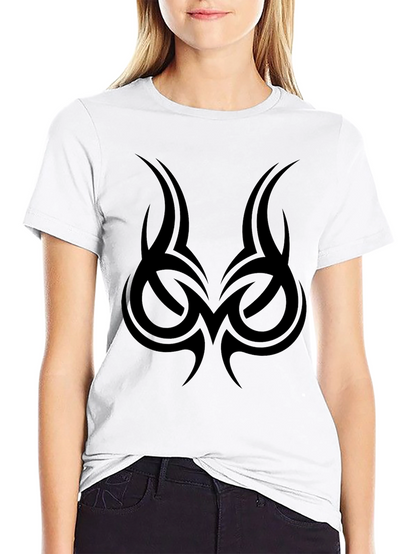 Tribal Tattoo Graphic Tee - Mens Black T-Shirt