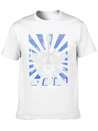 Rock and Roll Guitar Graphic Tee