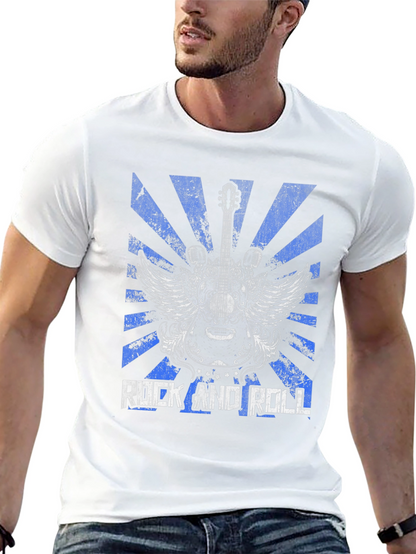 Rock and Roll Guitar Graphic Tee