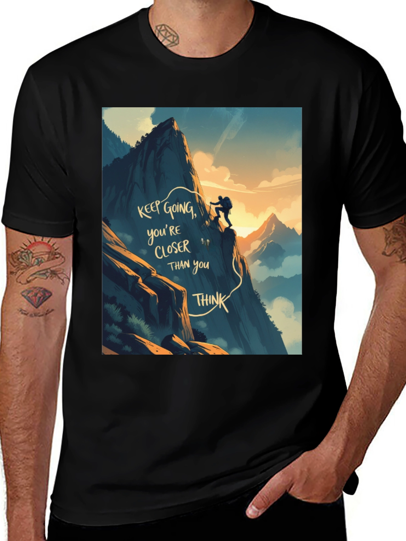 Motivational Climbing Graphic Tee
