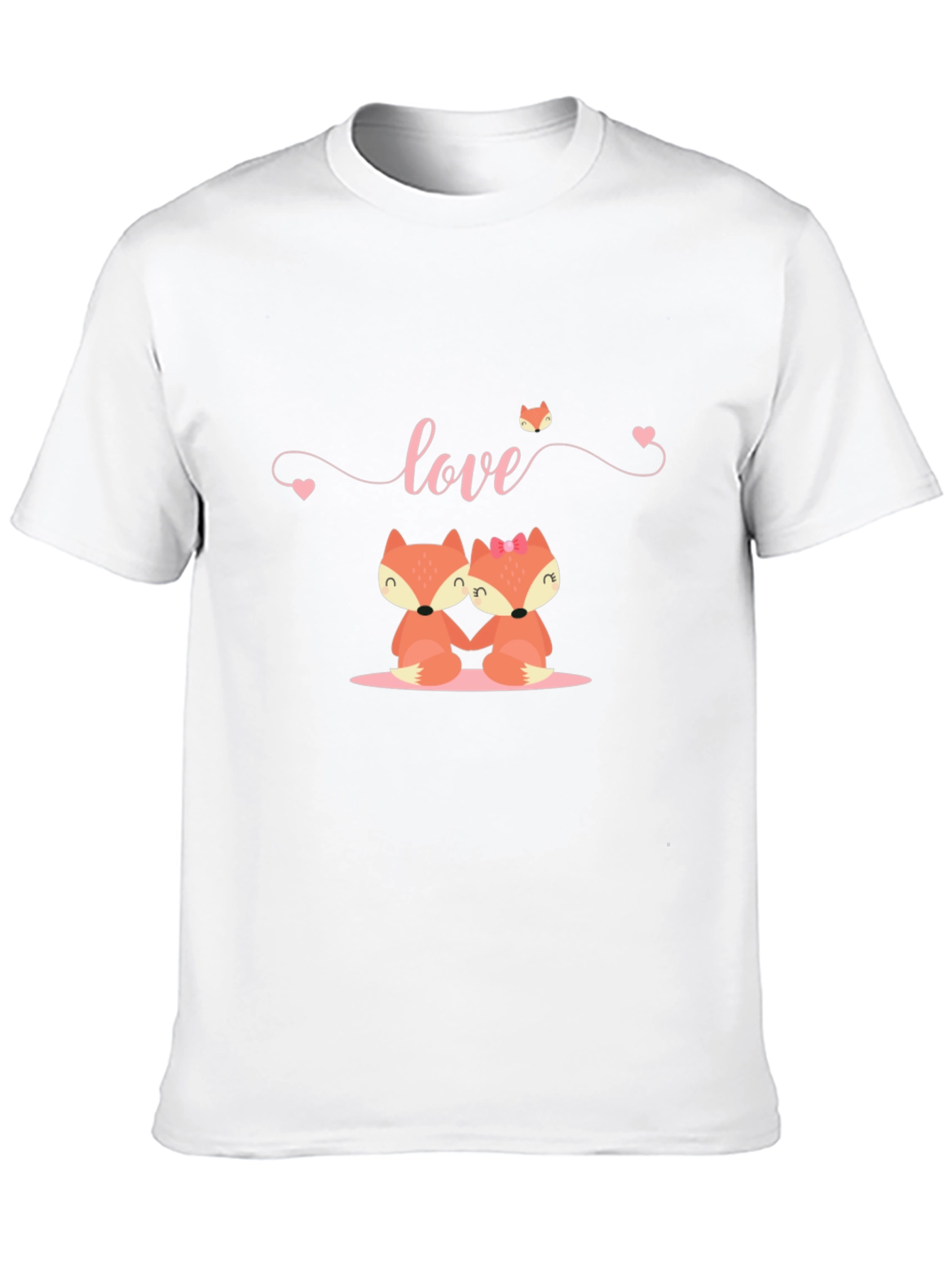 Love Foxes Black T-Shirt
