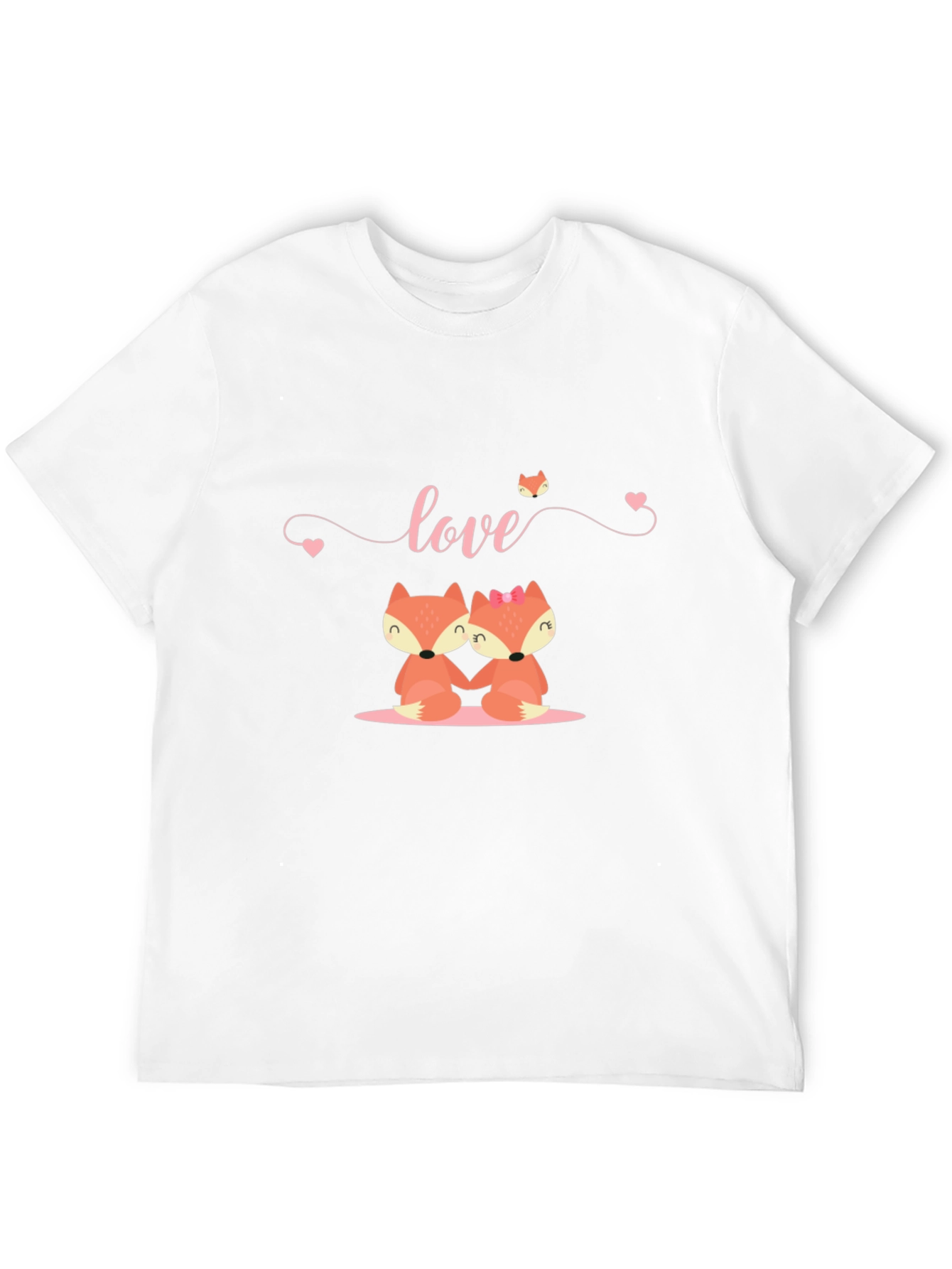Love Foxes Black T-Shirt