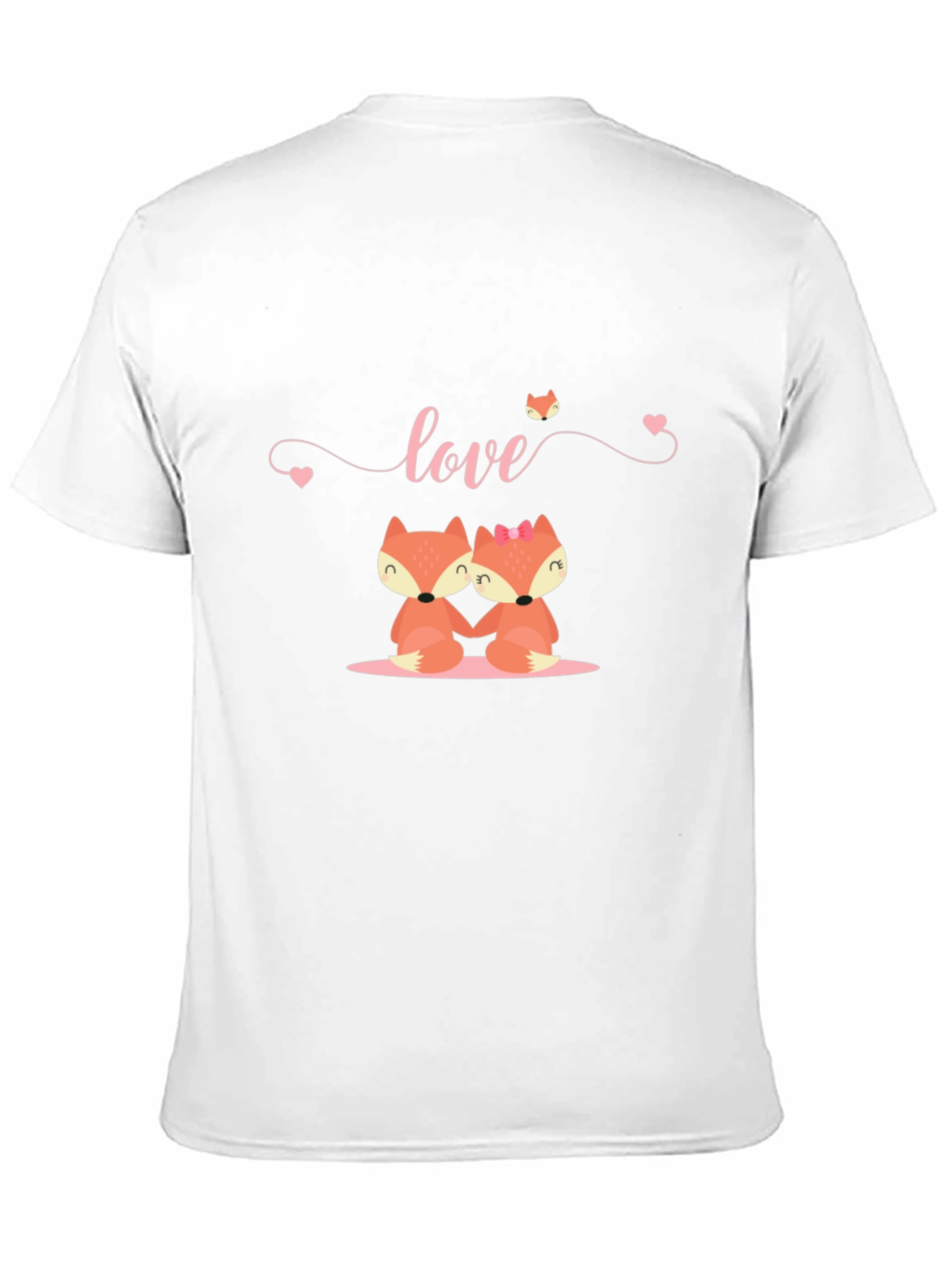 Love Foxes Black T-Shirt