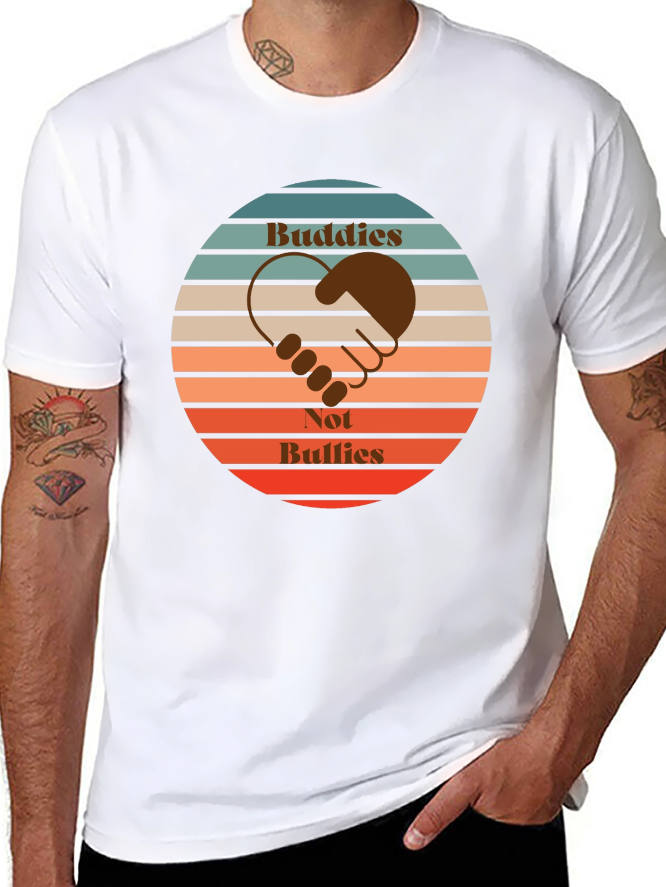Buddies Not Bullies Graphic Tee