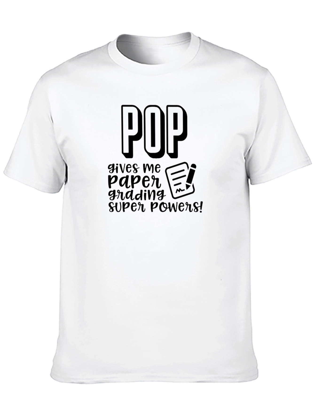 Pop Grading Super Powers Black T-Shirt