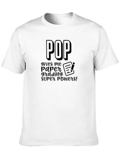Pop Grading Super Powers Black T-Shirt