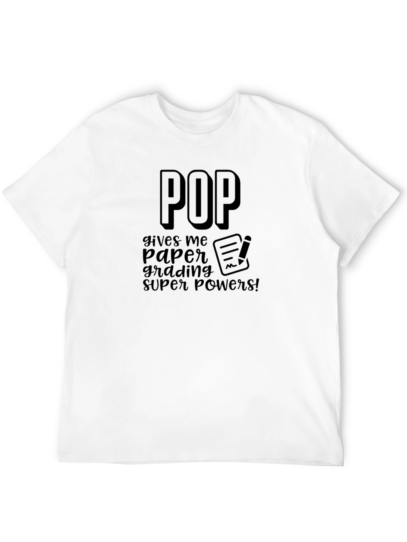 Pop Grading Super Powers Black T-Shirt