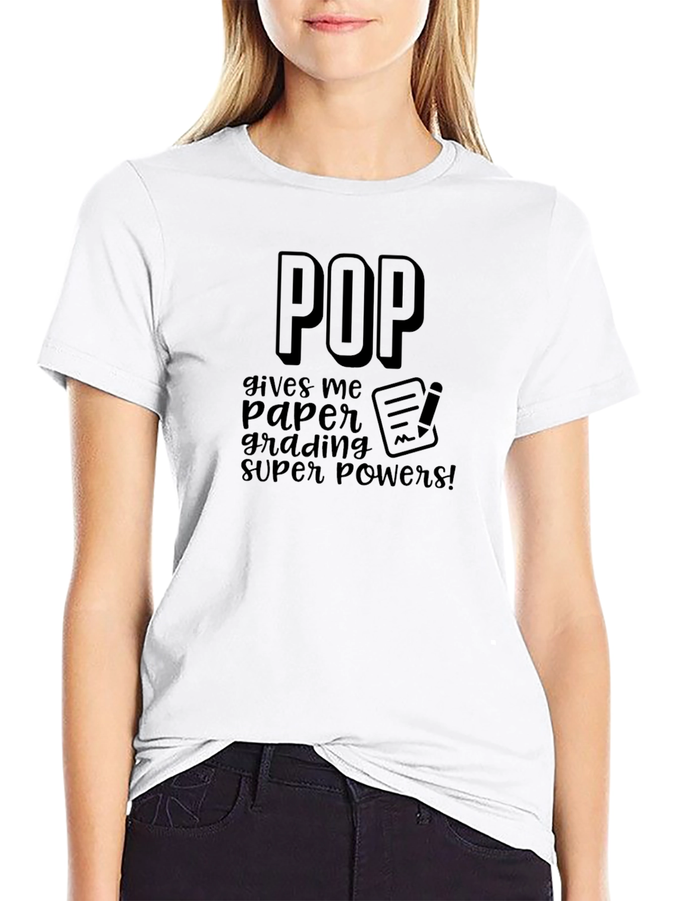 Pop Grading Super Powers Black T-Shirt