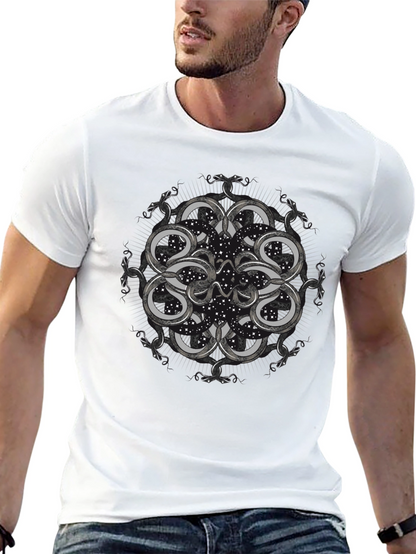 Snakes Constellation Black T-Shirt