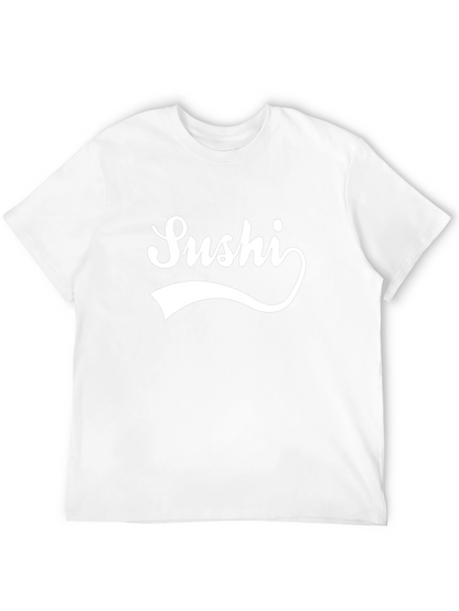Sushi Graphic Black T-Shirt - Casual Fashion Tee