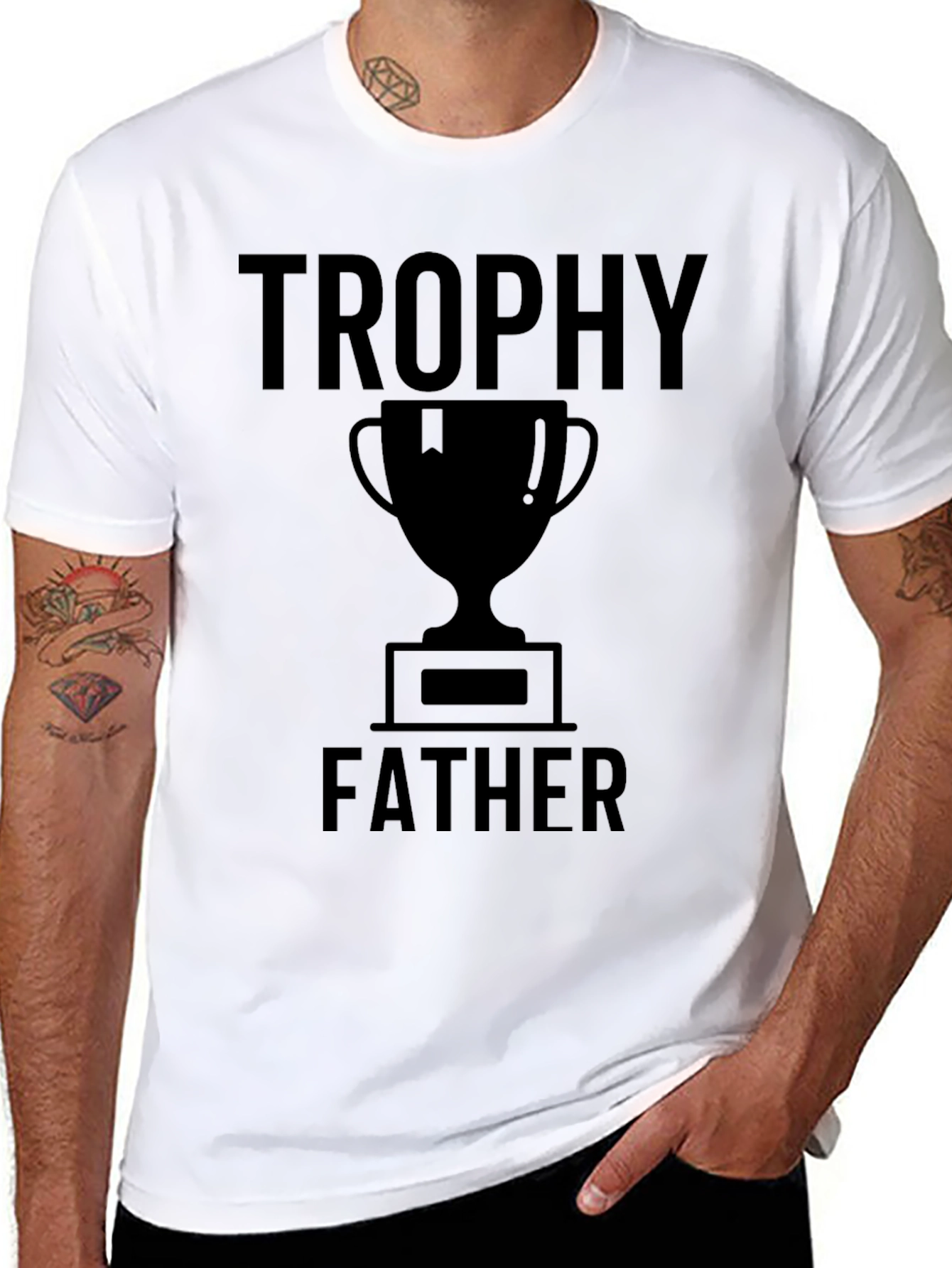 Trophy Father Graphic T-Shirt