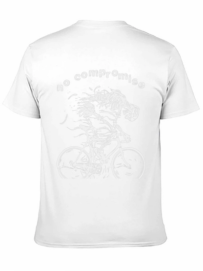 No Compromise Cyclist Graphic Tee - Black