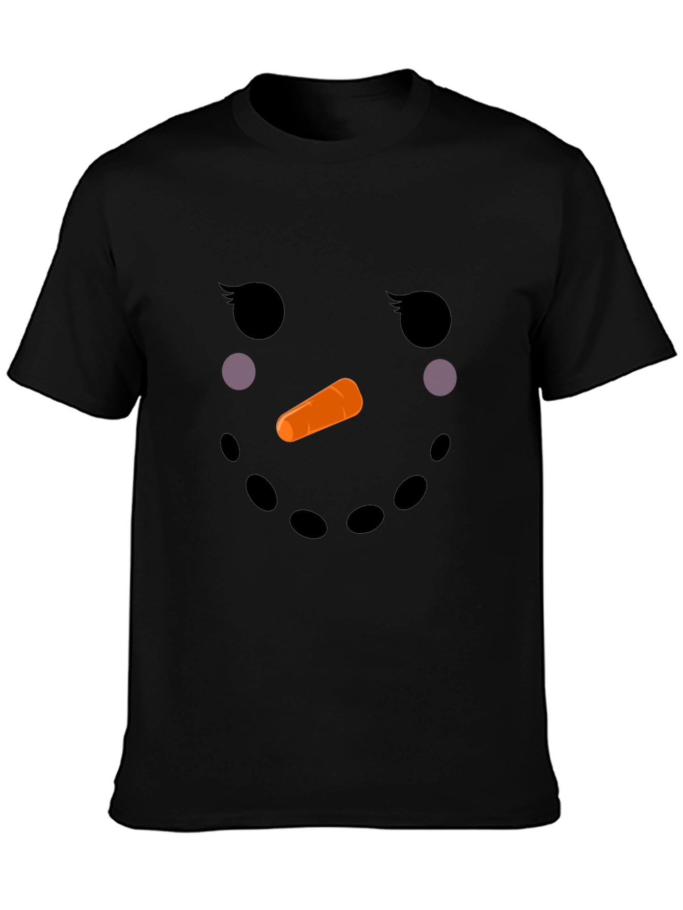 Snowman Face T-Shirt - Holiday Fun