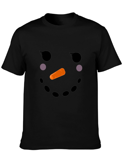 Snowman Face T-Shirt - Holiday Fun