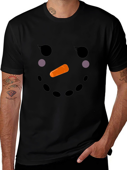 Snowman Face T-Shirt - Holiday Fun