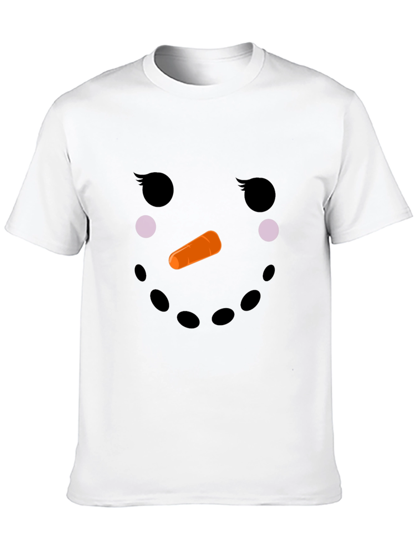 Snowman Face T-Shirt - Holiday Fun